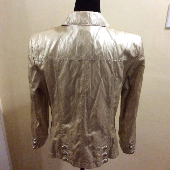 Unique TUZZI 🇩🇪 Germany designed gold blazer - Picture 4 of 11